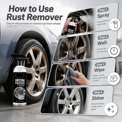 🔥 LIMITED-TIME 50% OFF! 🚗 Iron & Rust Remover Spray – Restore a Clean, Brilliant Shine ✨
