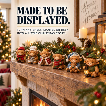 🐮 49% OFF Highland Cow Advent Calendar 🎄 24 Mini Collectible Christmas Surprises