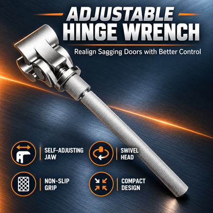 🔥 50% OFF 🔧 Adjustable Door Hinge Wrench – Fix Sagging Doors with Better Control