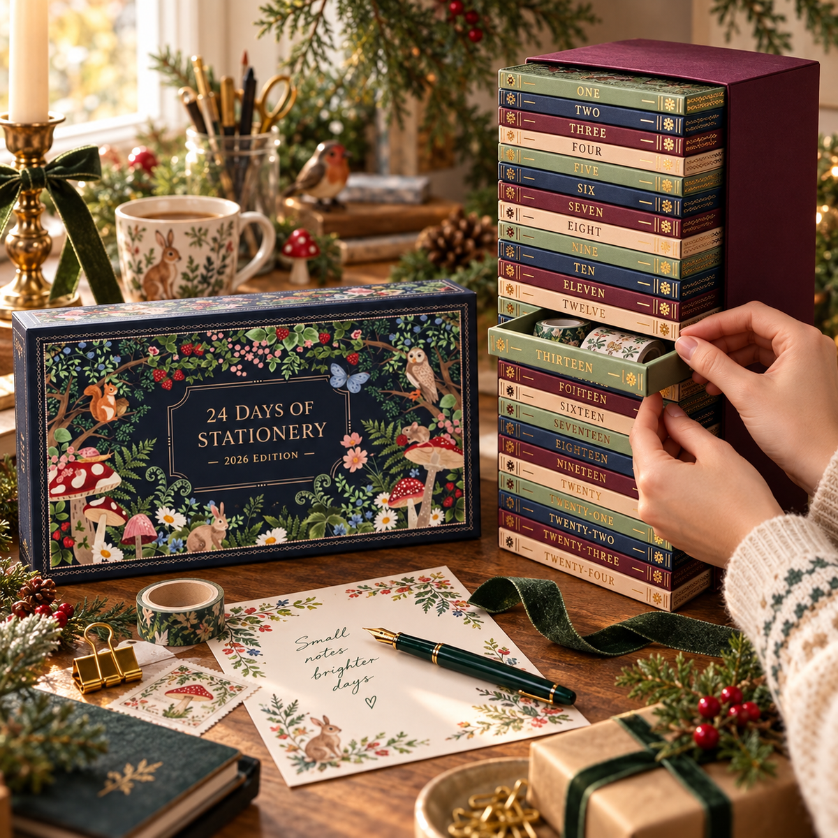 Advent Calendar 2026 Stationery Christmas Gift Set
