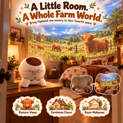 🐮Highland Cow Dream Projector — Bring the Countryside Home🎁