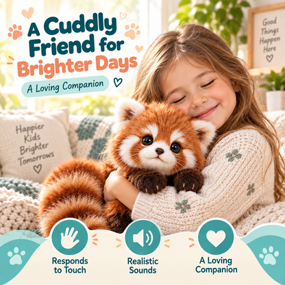 ❤️ Realistic Red Panda Plush Toy – Ultra-Soft Cuddly Companion for Cozy Moments & Gifting 🧸