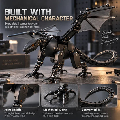 🐉 Mechanical Transforming Dragon Egg Toy with Articulated Wings 🥚
