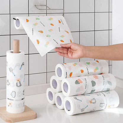 🔥 49% OFF Reusable Cleaning Cloth Roll 🧼 Washable, Absorbent & Lint-Free