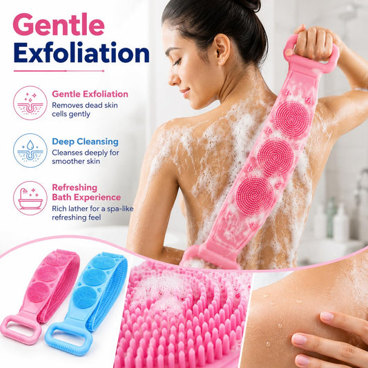 🛁Silicone Bathing Scrubber Belt for Men & Women