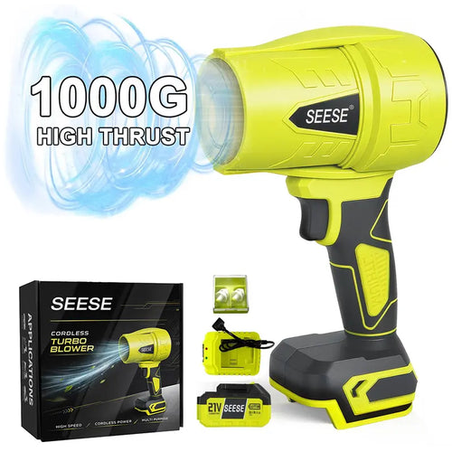 💨 21V Cordless Air Blower – High-Speed Portable Leaf & Dust Cleaner