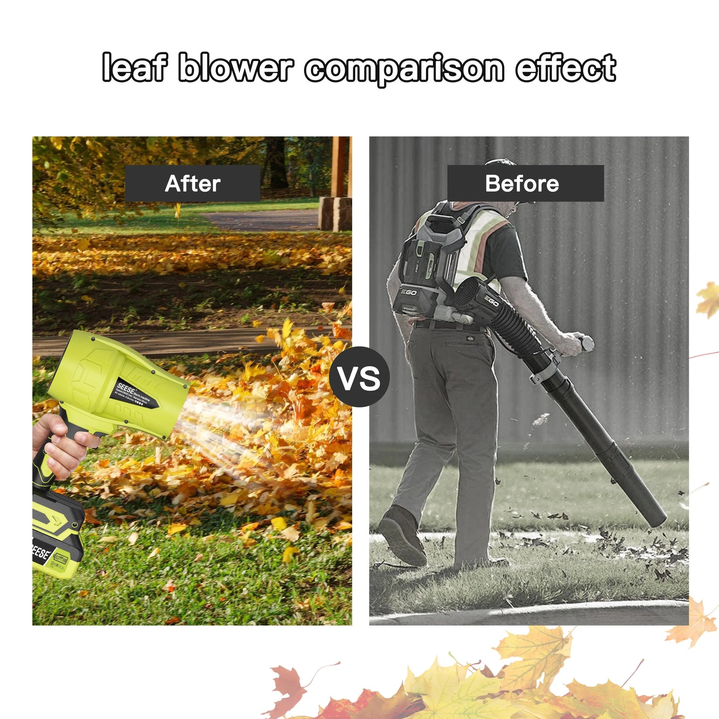 💨 21V Cordless Air Blower – High-Speed Portable Leaf & Dust Cleaner