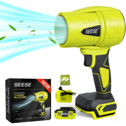 💨 21V Cordless Air Blower – High-Speed Portable Leaf & Dust Cleaner