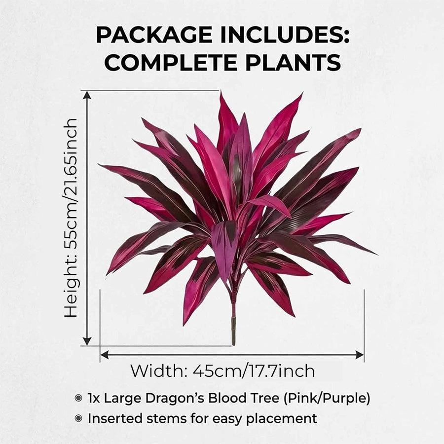 🔥Last Day 50% OFF🔥2Pcs Artificial Dragon's Blood Tree Plants