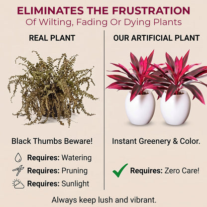 🔥Last Day 50% OFF🔥2Pcs Artificial Dragon's Blood Tree Plants