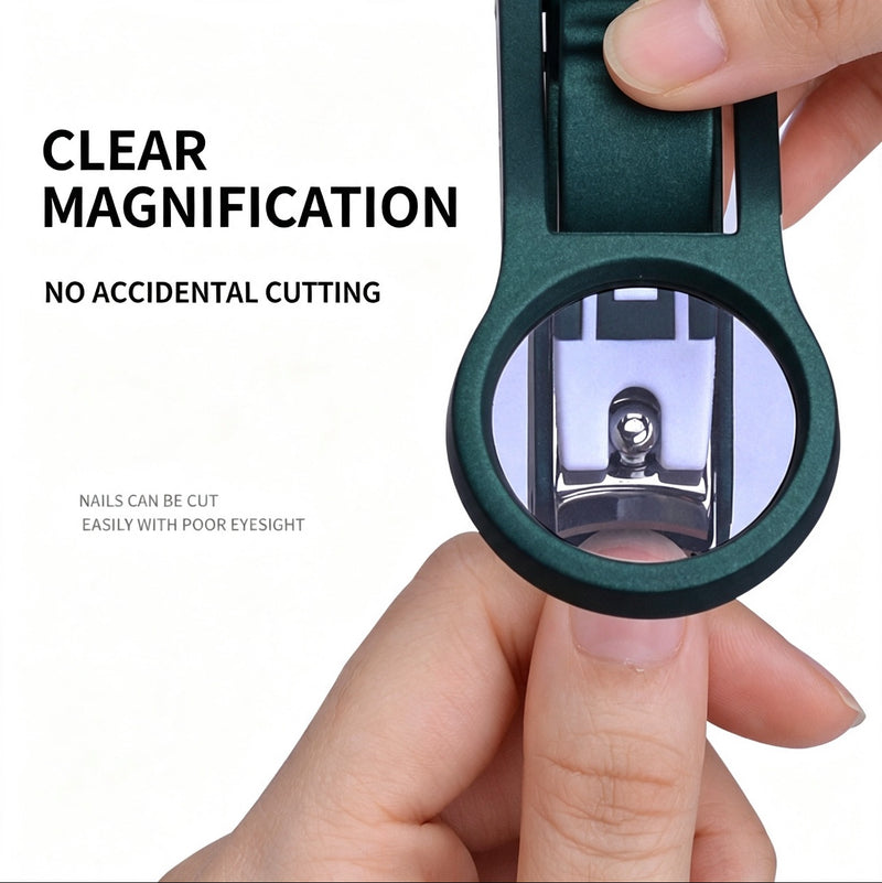 🔥 49% OFF Wide-Grip Nail Clipper with Magnifying View ✋ Less Guessing, Less Mess