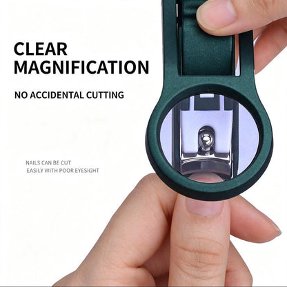 🔥 49% OFF Wide-Grip Nail Clipper with Magnifying View ✋ Less Guessing, Less Mess