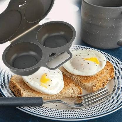 🔥 50% OFF Microwave Egg Poacher 🍳 Quick 2-Egg Breakfast Cooker