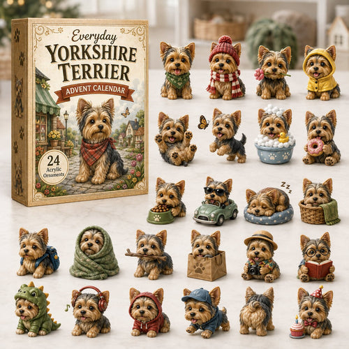 🎄 50% OFF Yorkshire Terrier Advent Calendar 2026 🐾 24-Day Yorkie Collectible Countdown
