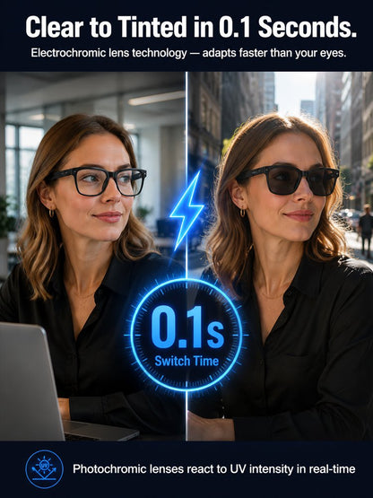 AI Smart Bluetooth Glasses – Translation, Music & Blue-Light Protection