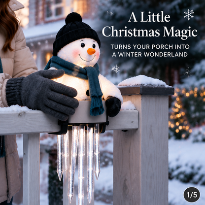 🎄 49% OFF ☃️ Glowing Snowman Icicle Light – Turn Your Porch Into Christmas Magic
