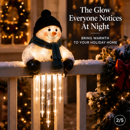 🎄 49% OFF ☃️ Glowing Snowman Icicle Light – Turn Your Porch Into Christmas Magic