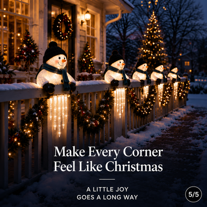 🎄 49% OFF ☃️ Glowing Snowman Icicle Light – Turn Your Porch Into Christmas Magic