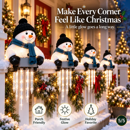 🎄 49% OFF ☃️ Glowing Snowman Icicle Light – Turn Your Porch Into Christmas Magic