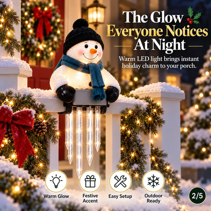 🎄 49% OFF ☃️ Glowing Snowman Icicle Light – Turn Your Porch Into Christmas Magic