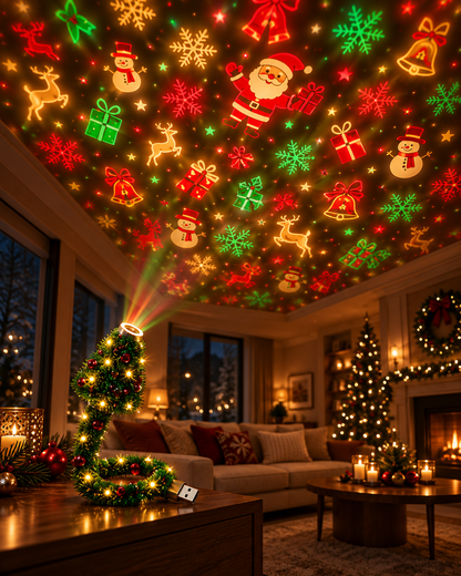 🎄Instant Holiday Room Decor- Plug-In Christmas Tree Projection Night Light
