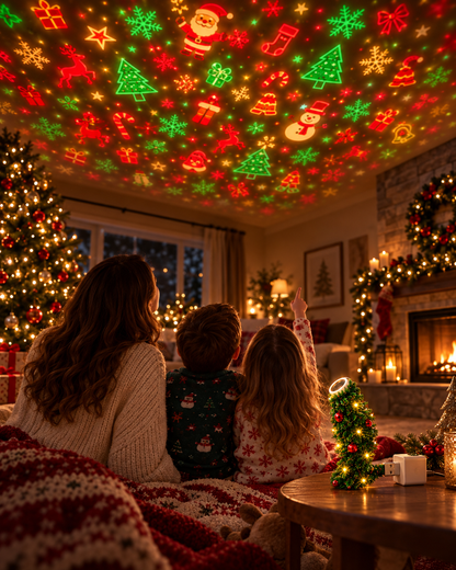 🎄Instant Holiday Room Decor- Plug-In Christmas Tree Projection Night Light