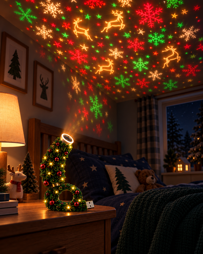 🎄Instant Holiday Room Decor- Plug-In Christmas Tree Projection Night Light