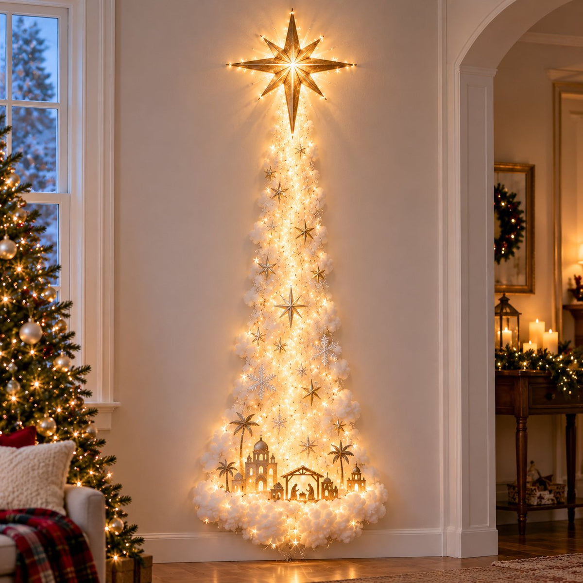 🎄 LAST CHANCE 50% OFF — Christmas Magic Trail Wall Light That Brings Your Holiday Walls to Life