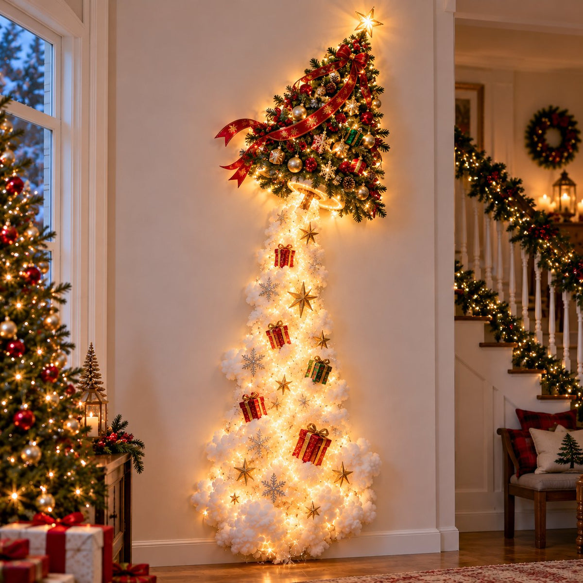 🎄 LAST CHANCE 50% OFF — Christmas Magic Trail Wall Light That Brings Your Holiday Walls to Life