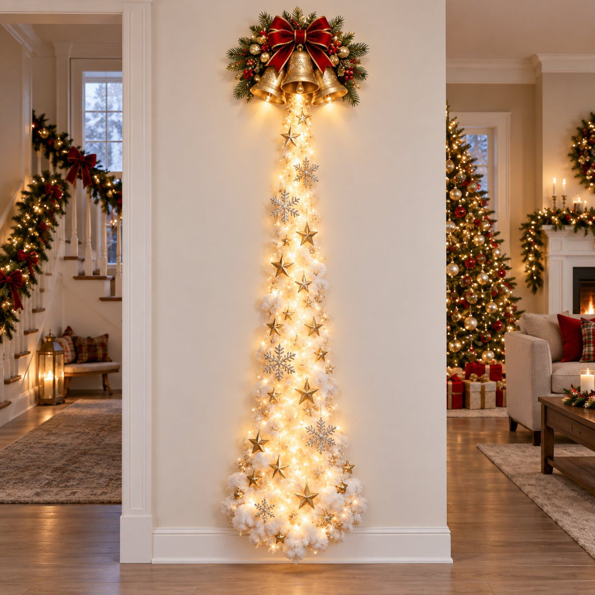 🎄 LAST CHANCE 50% OFF — Christmas Magic Trail Wall Light That Brings Your Holiday Walls to Life