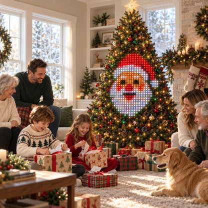 🎄 MagiClaus™ Animated Christmas Tree Lights – App-Controlled LED Display
