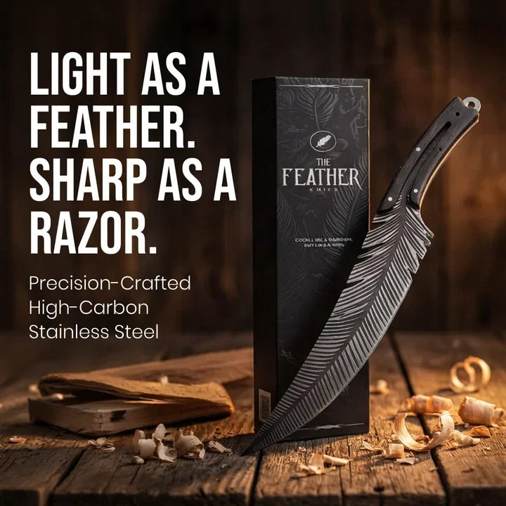🪶 Feather Knife™ – 260g Lightweight Stainless Steel Kitchen Knife
