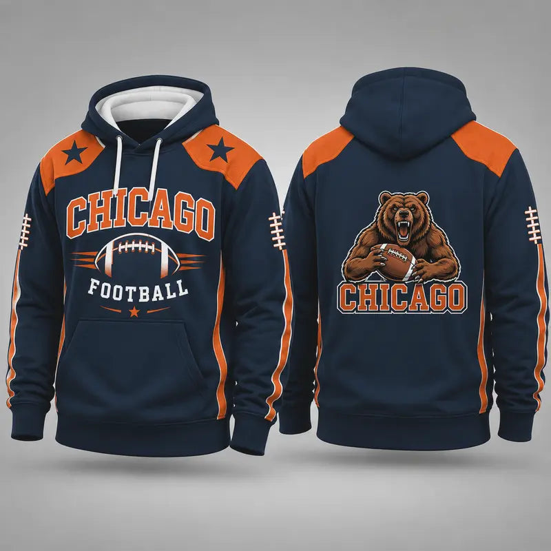 🏈Hot Sale 50% OFF-32 City Styles Vintage Football Hoodie – Classic American Sports Collection