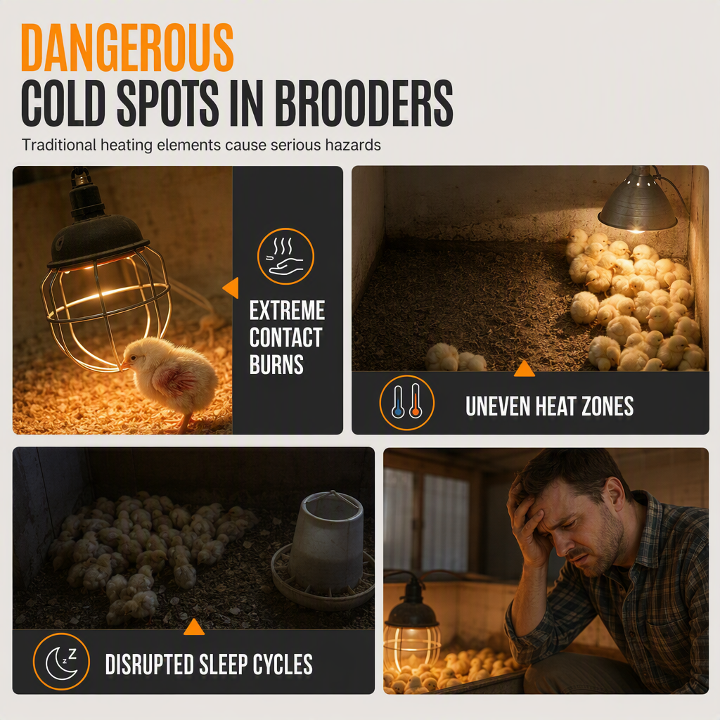 ❤️ Smart Chick Brooder Heater – Adjustable Temperature & Safe, Even Warmth