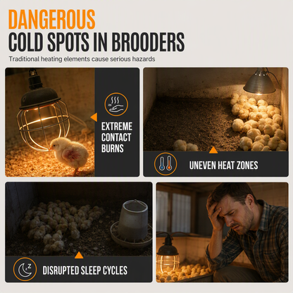 ❤️ Smart Chick Brooder Heater – Adjustable Temperature & Safe, Even Warmth