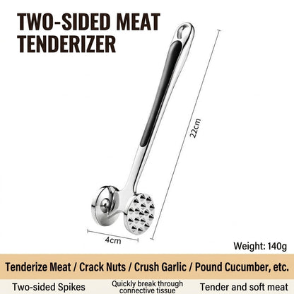 🔥 First 50 Customers Get Buy 1 Get 1 FREE — Heavy-Duty Dual-Sided Meat Hammer for Steak, Pork & Chicken 🥩