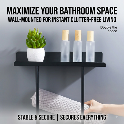🛁 50% OFF Adjustable 3-in-1 Bathroom Towel Rack & Organizer⭐