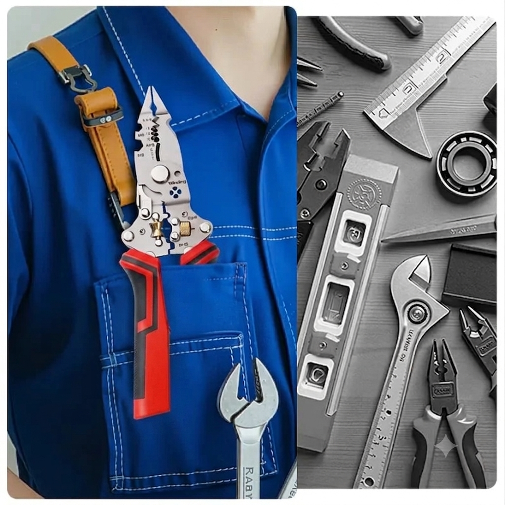 ⚡16-in-1 Rechargeable Wire Stripper & Voltage Tester Pliers💪