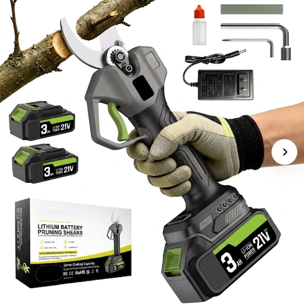 🌿 50% OFF New Black Edition Cordless Electric Pruning Shears – Prune More, Strain Less