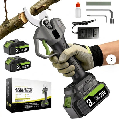 🌿 50% OFF New Black Edition Cordless Electric Pruning Shears – Prune More, Strain Less