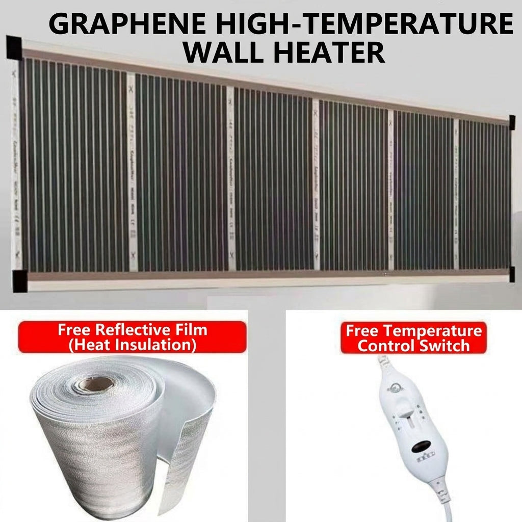 🔥3-Second Rapid Heating Honeycomb Graphene Far-Infrared Ceramic Wall Heater – Low Noise & Energy Efficient Indoor Wall Mount Heater