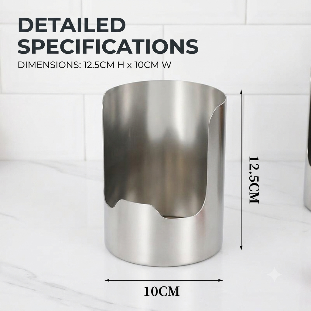 🧑‍🍳 Multi-Functional Kitchen Utensil Holder – Stainless Steel Pot Lid & Utensil Holder for Countertops🛡️✨