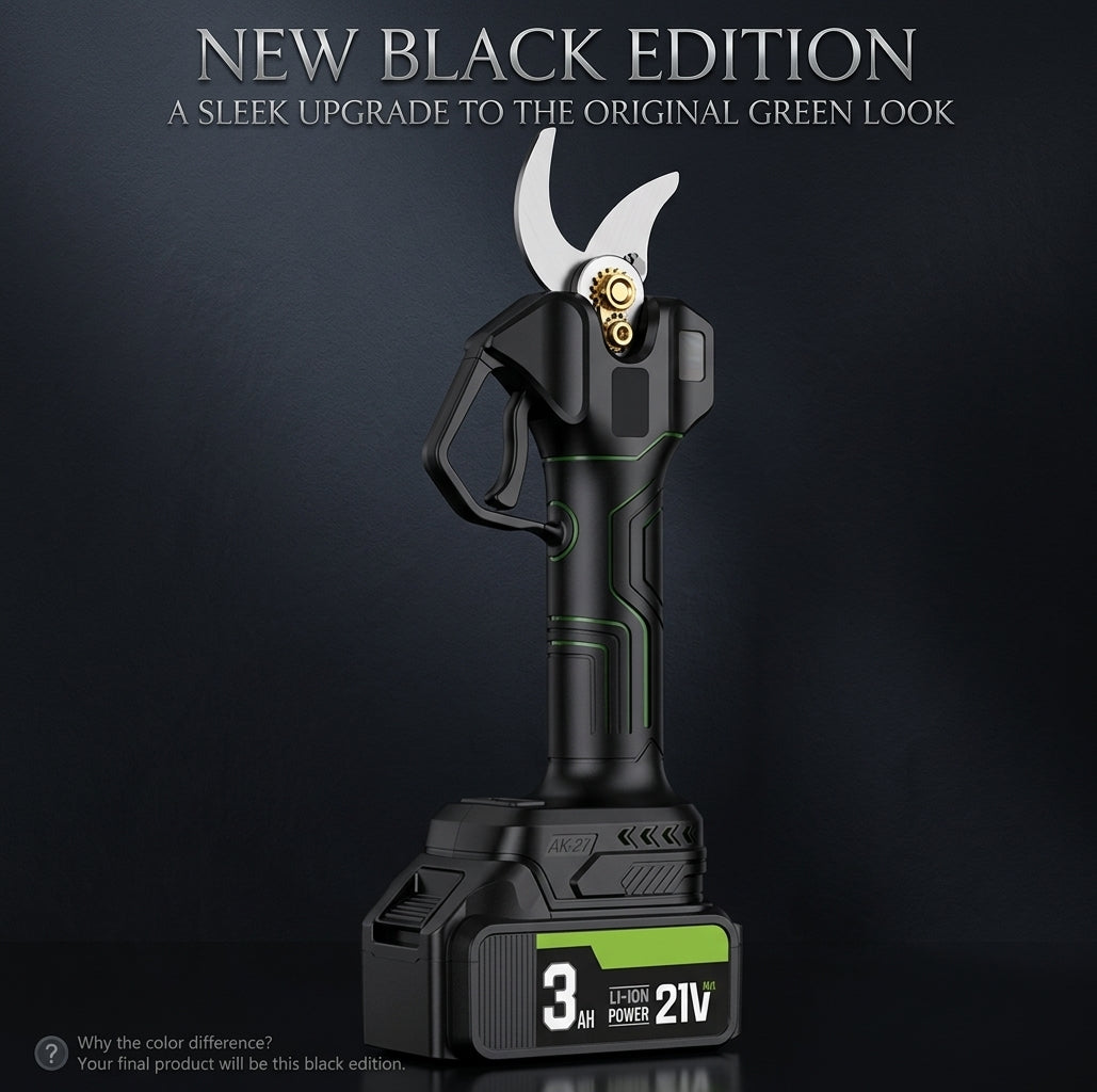 🌿 50% OFF New Black Edition Cordless Electric Pruning Shears – Prune More, Strain Less