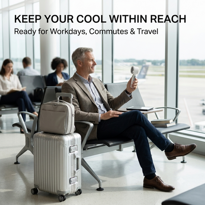 ❄️ Foldable Mini Turbo Fan for Personal Cooling Anywhere