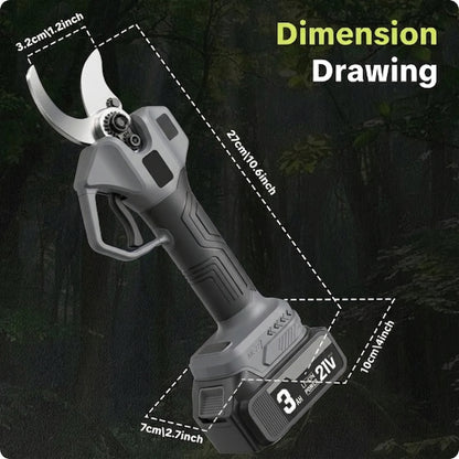 🌿 50% OFF New Black Edition Cordless Electric Pruning Shears – Prune More, Strain Less