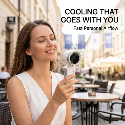 ❄️ Foldable Mini Turbo Fan for Personal Cooling Anywhere