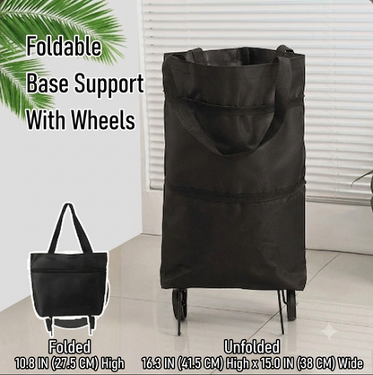 🛍️Foldable Wheeled Grocery Bag – Roll More and Carry Less