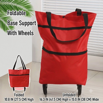 🛍️Foldable Wheeled Grocery Bag – Roll More and Carry Less