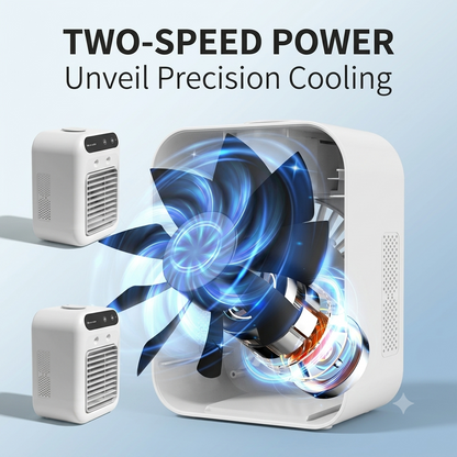 Rechargeable Mini Air Cooler with Cooling Mist for Personal Comfort🌬️