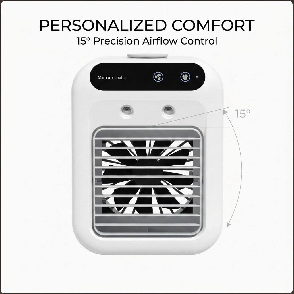 Rechargeable Mini Air Cooler with Cooling Mist for Personal Comfort🌬️